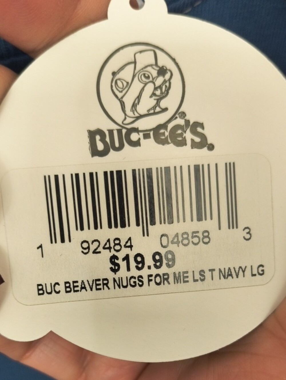 NWT Buc-ee's 'It's The Beaver Nuggets For Me' Long Sleeve Tee Size L - Picture 2 of 6